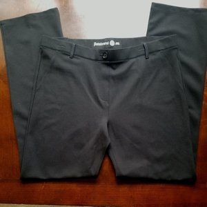 Betabrand Womens Dress Yoga Pants‎ Straight Leg Classic Black Size 2XL W0076